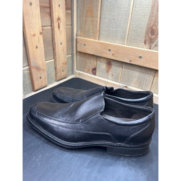 Johnston & Murphy Mens Black Leather Slip-On Loafers Size 13M main image 7
